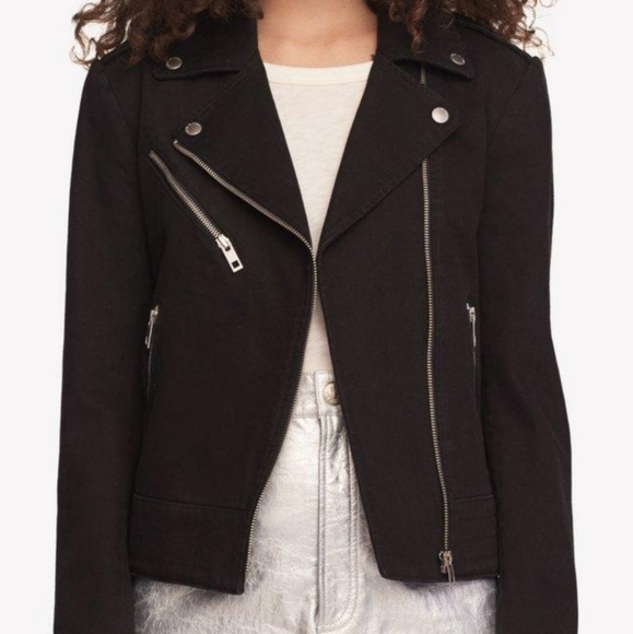 Rag & Bone - Denim Moto Bowery Jacket - Picture 1 of 6